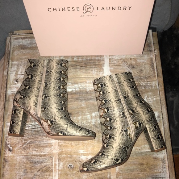 Chinese Laundry Snake Print Booties - Picture 4 of 9